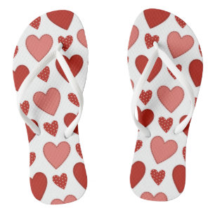 Red Hearts Thongs