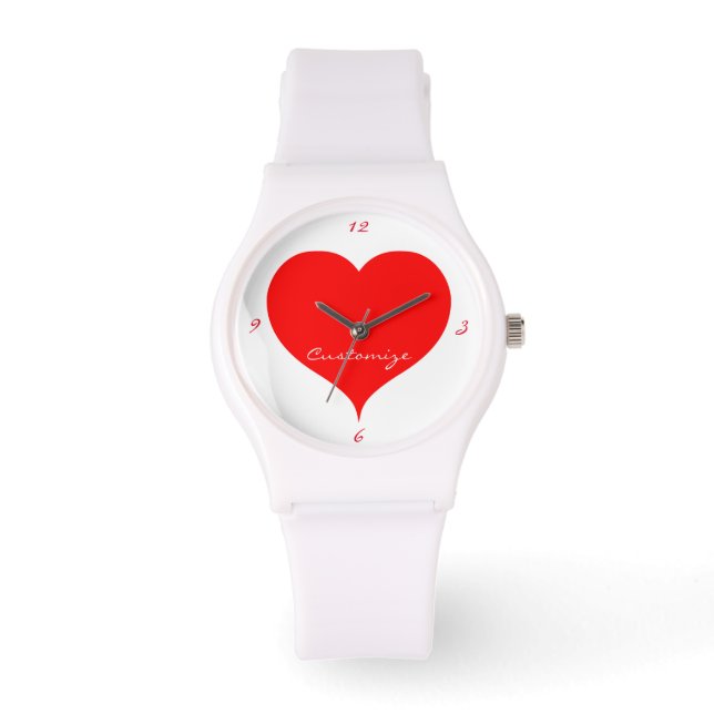 Red Hearts Valentine Thunder_Cove Watch (Front)