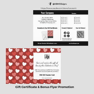 Red Hearts Valentine's Day Business Promotion Flyer