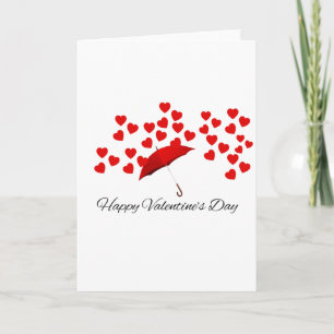Red Hearts Valentine's Day Card – Romantic