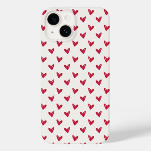 Red hearts, Valentine's day iPhone / iPad case