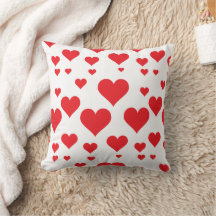 Red Hearts Valentines Day Pattern