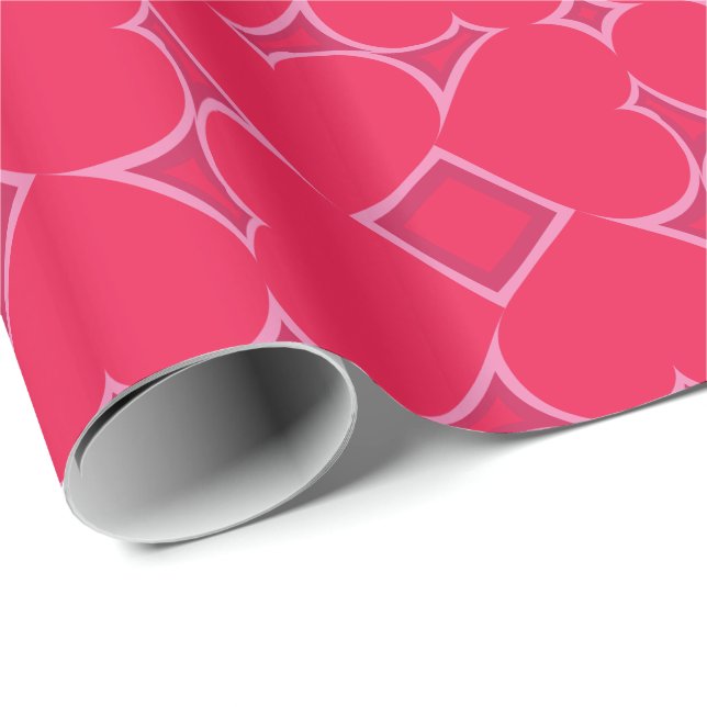 Red Hearts Wrapping Paper (Roll Corner)