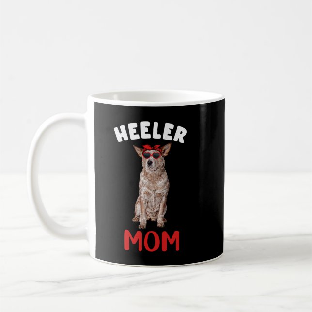 Red Heeler Mum Mama Australian Cattle Dog Lover Ow Coffee Mug (Left)