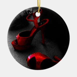 Red Heels Ceramic Ornament
