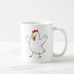 Red Hen Cartoon Coffee Mug