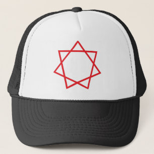Red Heptagram Trucker Hat