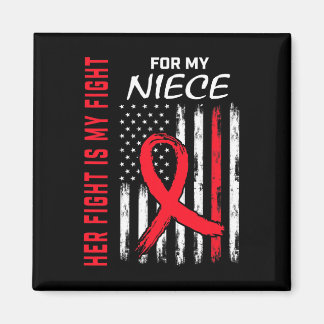 Red Her Fight Niece Heart Disease Awareness Us Fla Magnet