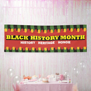 Red Heritage Banner - Black History Month