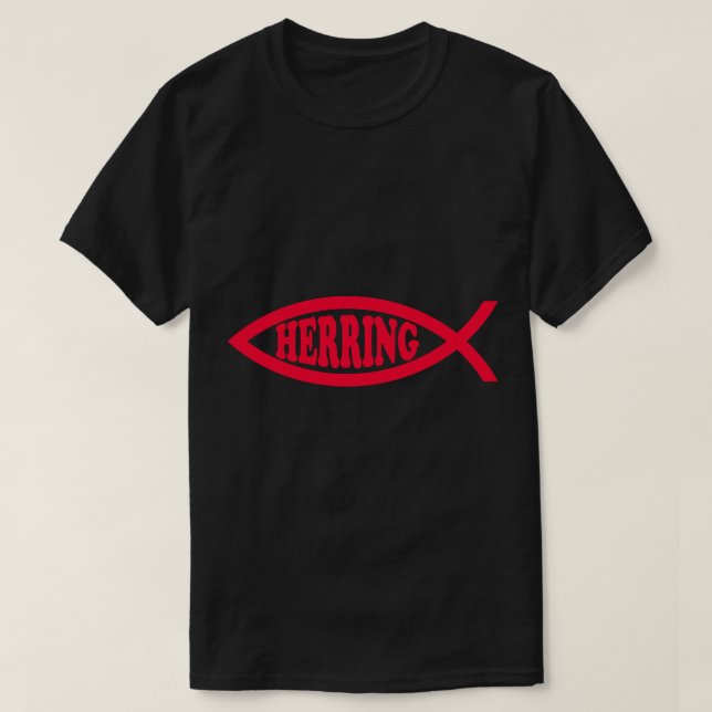 Red Herring Philosophy of Religion Antireligion Ev T-Shirt (Design Front)