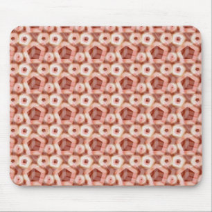 Red Hexagon Pattern Mouse Pad