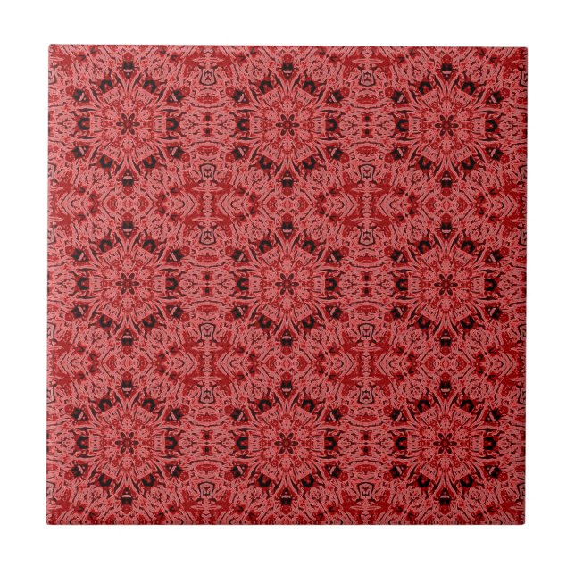 red hexagonals tile (Front)