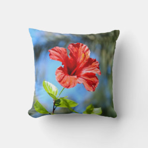Red Hibiscus Cushion