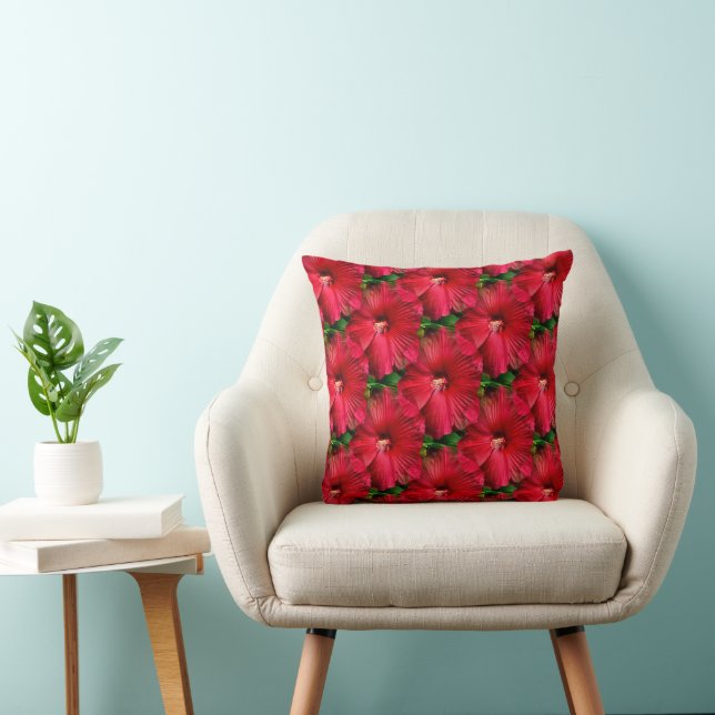 Red Hibiscus....... Cushion (Chair)