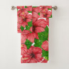 Red hibiscus pattern II