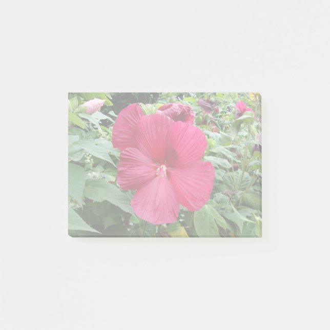 Red Hibiscus Post-it Notes (Front)