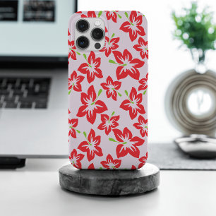 Red Hibiscus, Red Flowers, Pattern Of Flowers iPhone 15 Pro Max Case