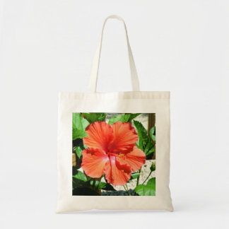 Red Hibiscus Tote Bag
