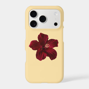 Red Hibiscus Tropical Flower Phone Case -  yellow 