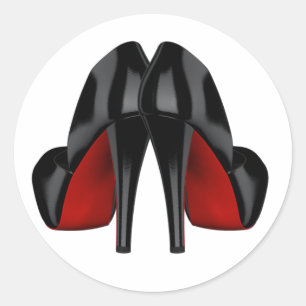 Red High Heel Shoe Stickers