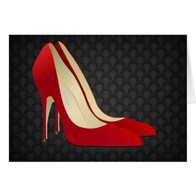 red high heel shoes (Front Horizontal)