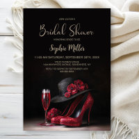 Red High Heel Shoes Bridal Shower
