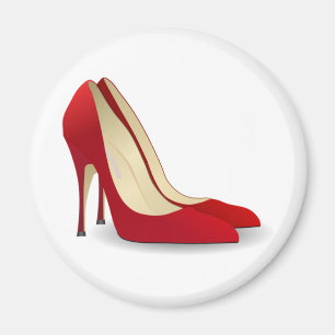 red high heel shoes magnet