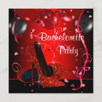 Red High Heel Shoes Red Bachelorette Party