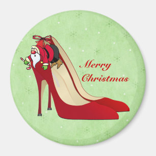 Red High Heel Shoes / Santa Elf / Magnet