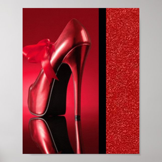 Red High Heel With Bow Poster (Front)