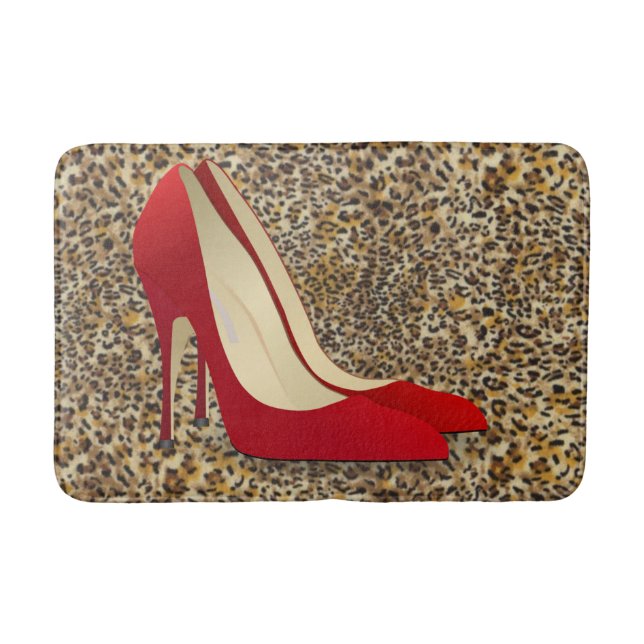 RED HIGH HEELS BATH MAT (Front)