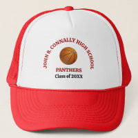 Red High School Basketball Player Personalised