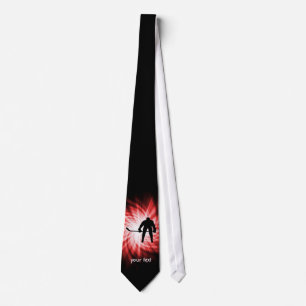 Red Hockey Tie