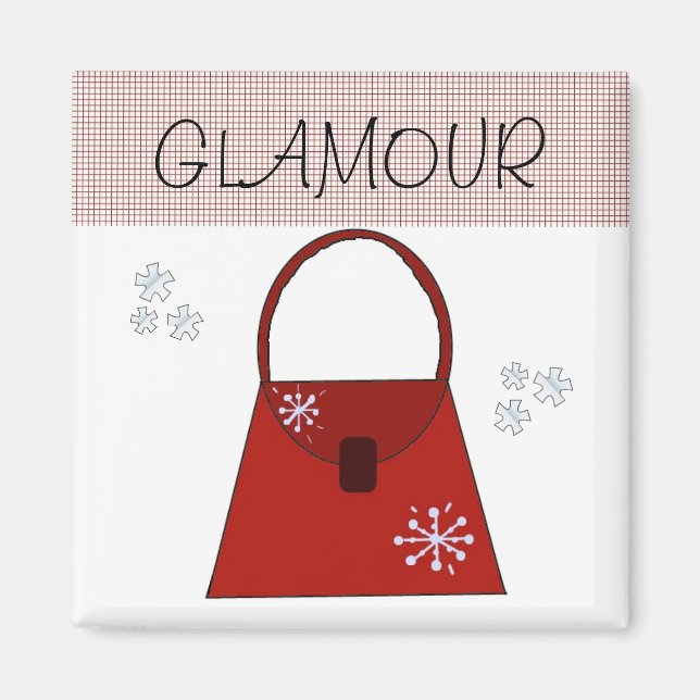 Red Holiday Handbag - Glamour Magnet (Front)