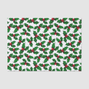 Red Holly Berries Tissue Paper