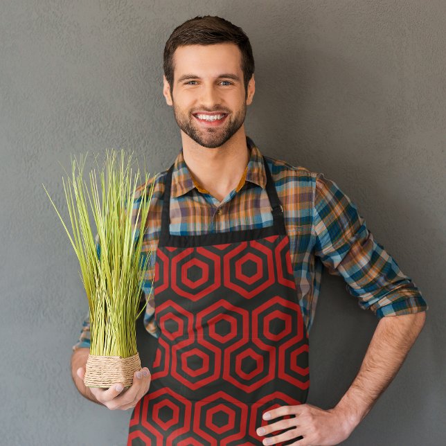 Red Honeycomb Apron (Creator Uploaded)