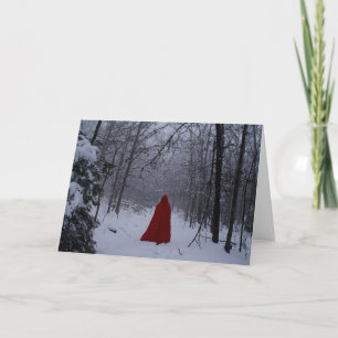 Red hood holiday card