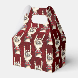 Red Horns Up Favour Box
