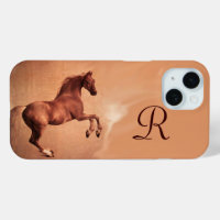 RED HORSE Antique Pink Monogram