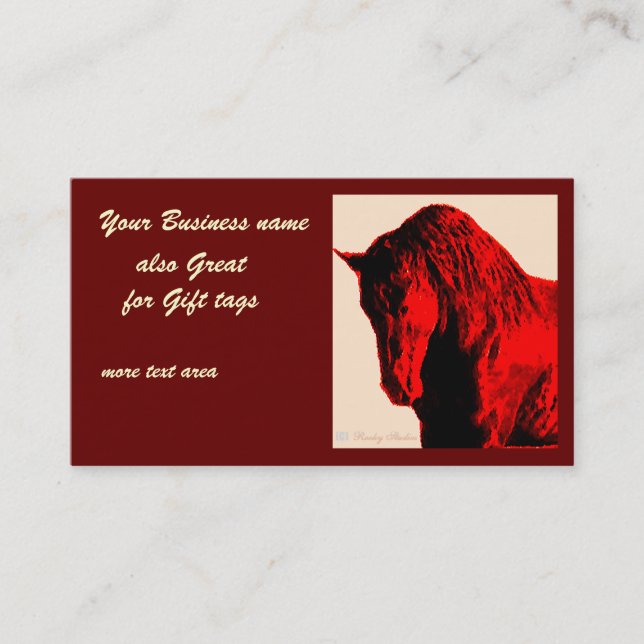 Red Horse Business Card (Front)