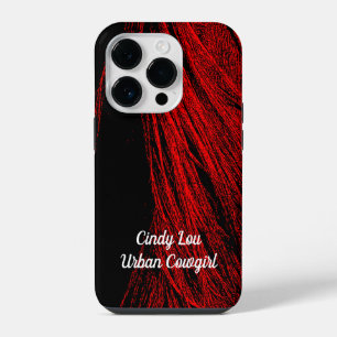Red Horse Mane Abstract Cell Phone Case