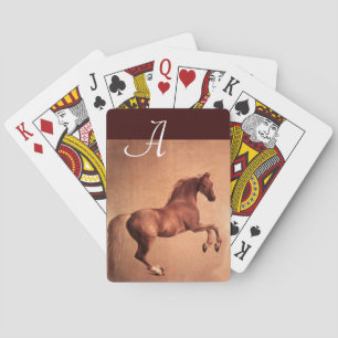 RED HORSE MONOGRAM PLAYING CARDS