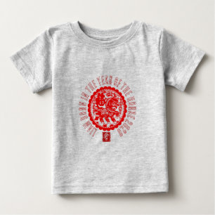 Red Horse paper cut-out Personalized Baby T T-Shirt
