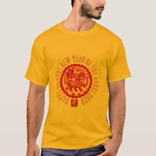 Red Horse paper cut-out style Tee