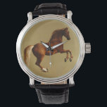 RED HORSE WATCH<br><div class="desc">Elegant and classic painting rielaboration  from English painter G.Stubbs 18. Century.</div>