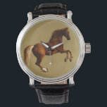 RED HORSE WATCH<br><div class="desc">Elegant and classic painting rielaboration  from English painter G.Stubbs 18. Century.</div>