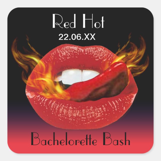Red Hot Bachelorette Bash Seal (Front)