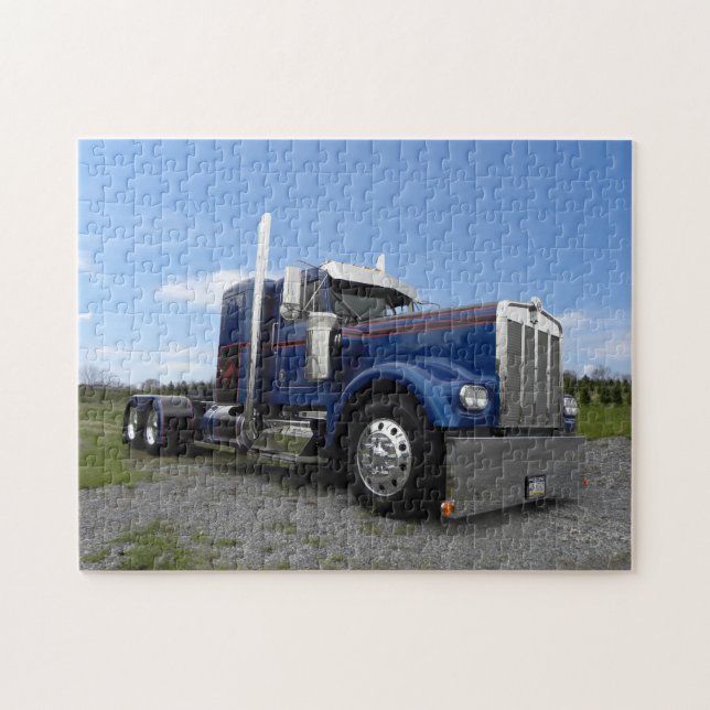Red Hot & Blue Kenworth Puzzle (Horizontal)