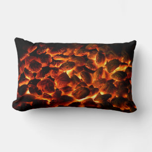 Red Hot Burning Coals Lumbar Cushion