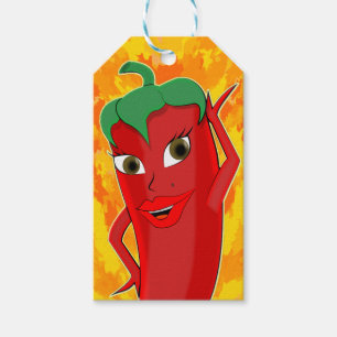 Red Hot Chili Pepper Diva Gift Tags